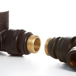 Corner Radiator Valves Black