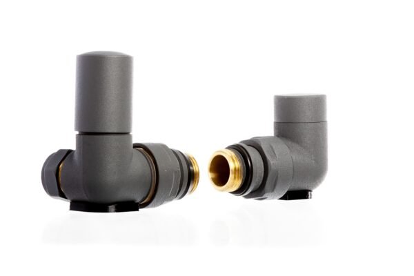 Corner Radiator Valves Anthracite