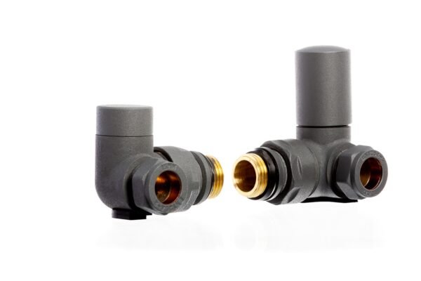 Corner Radiator Valves Anthracite