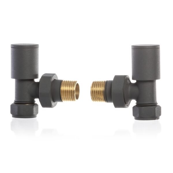 Anthracite Angled Radiator Valves