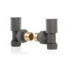 Anthracite Angled Radiator Valves