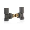 Anthracite Angled Radiator Valves