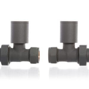 Anthracite Straight Radiator Valves