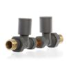 Anthracite Straight Radiator Valves